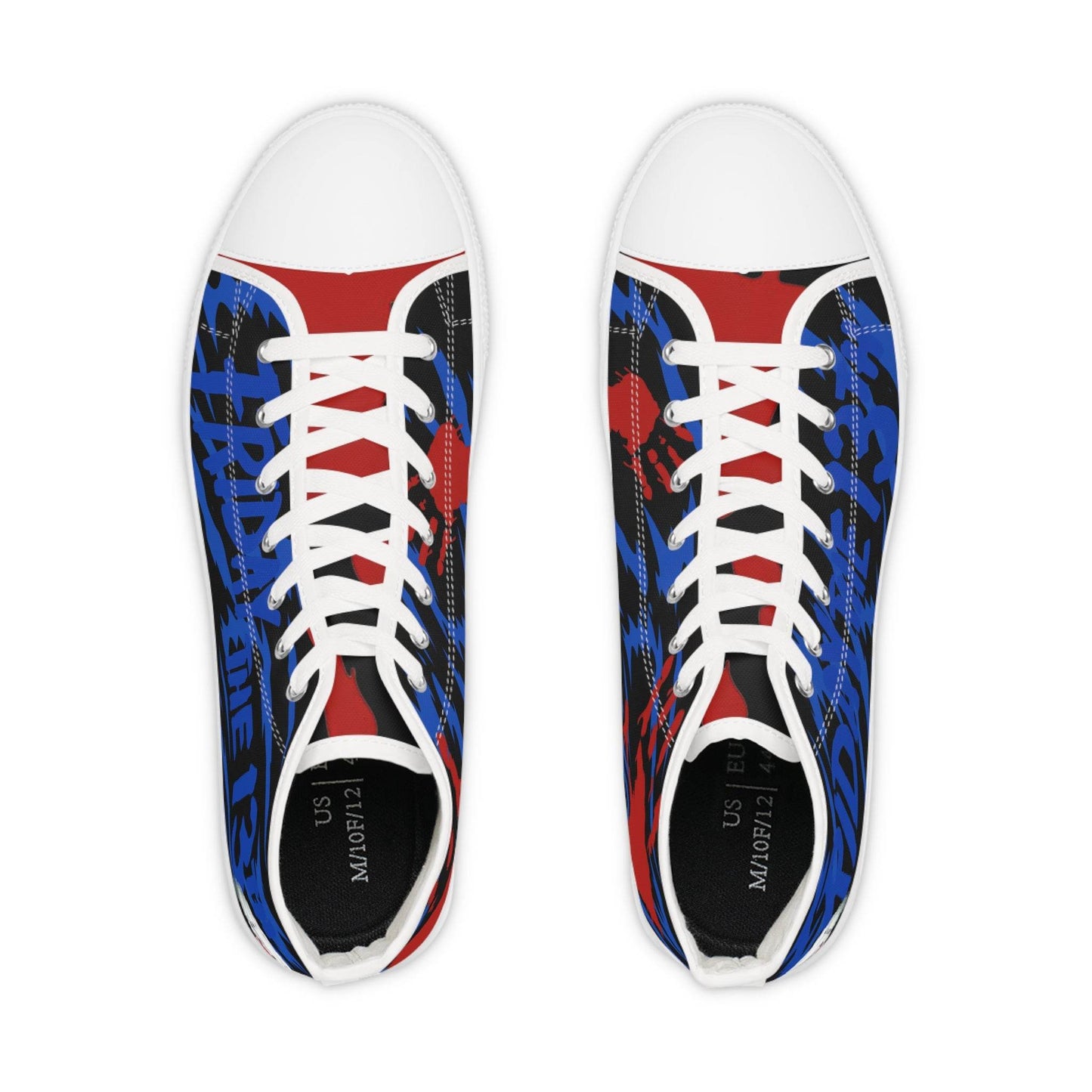 Horror High Top Sneakers, Halloween Shoes, Creepy Men's Footwear, Scary Friday the 13th Sneakers, Horror Movie Apparel - IntuitiveEncBoutique