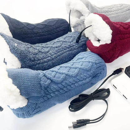 New USB Foot Warmer Home Electric Floor Socks - IntuitiveEncBoutique