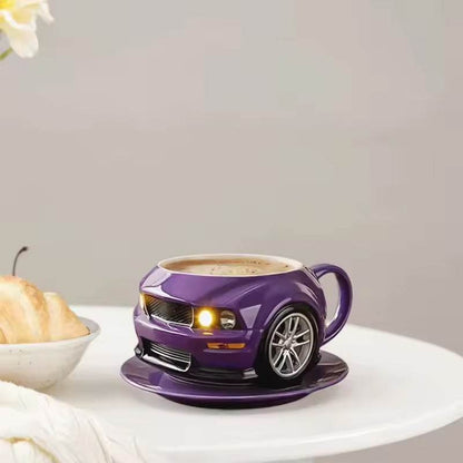 Car-Shaped Stainless Steel Coffee Mug – Handmade, Durable, Novelty Office Cup, Ideal Gift for Car Fans - IntuitiveEncBoutique