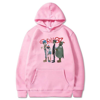 Spring GorillazPrinted Hoodie Unisex Long Sleeve Casual Jacket Trendy Versatile - IntuitiveEncBoutique
