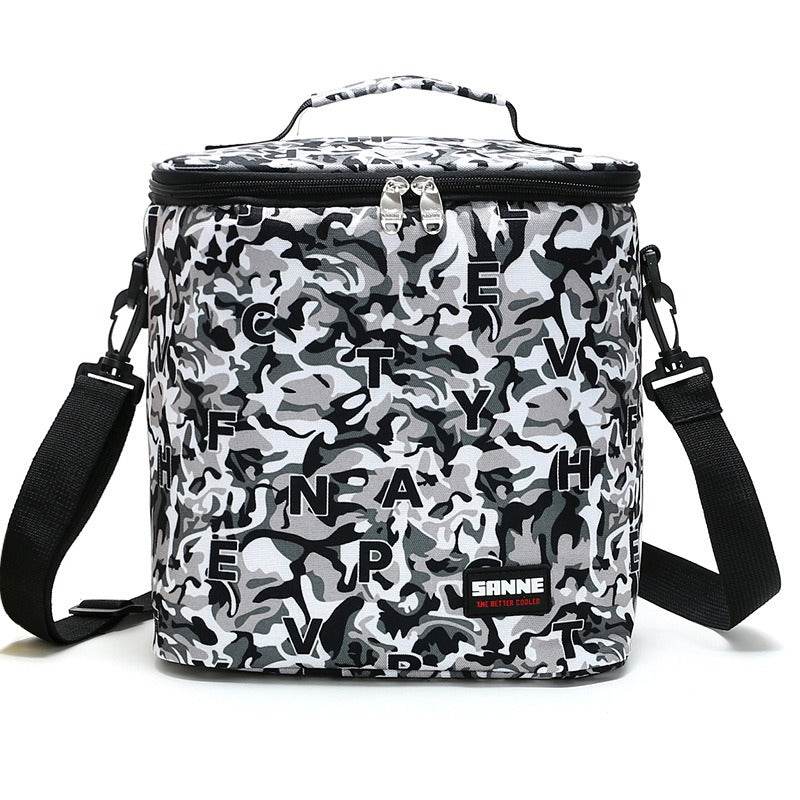 New thermal insulation bag outdoor large capacity picnic ice bag Oxford cloth portable lunch bag PVC - IntuitiveEncBoutique