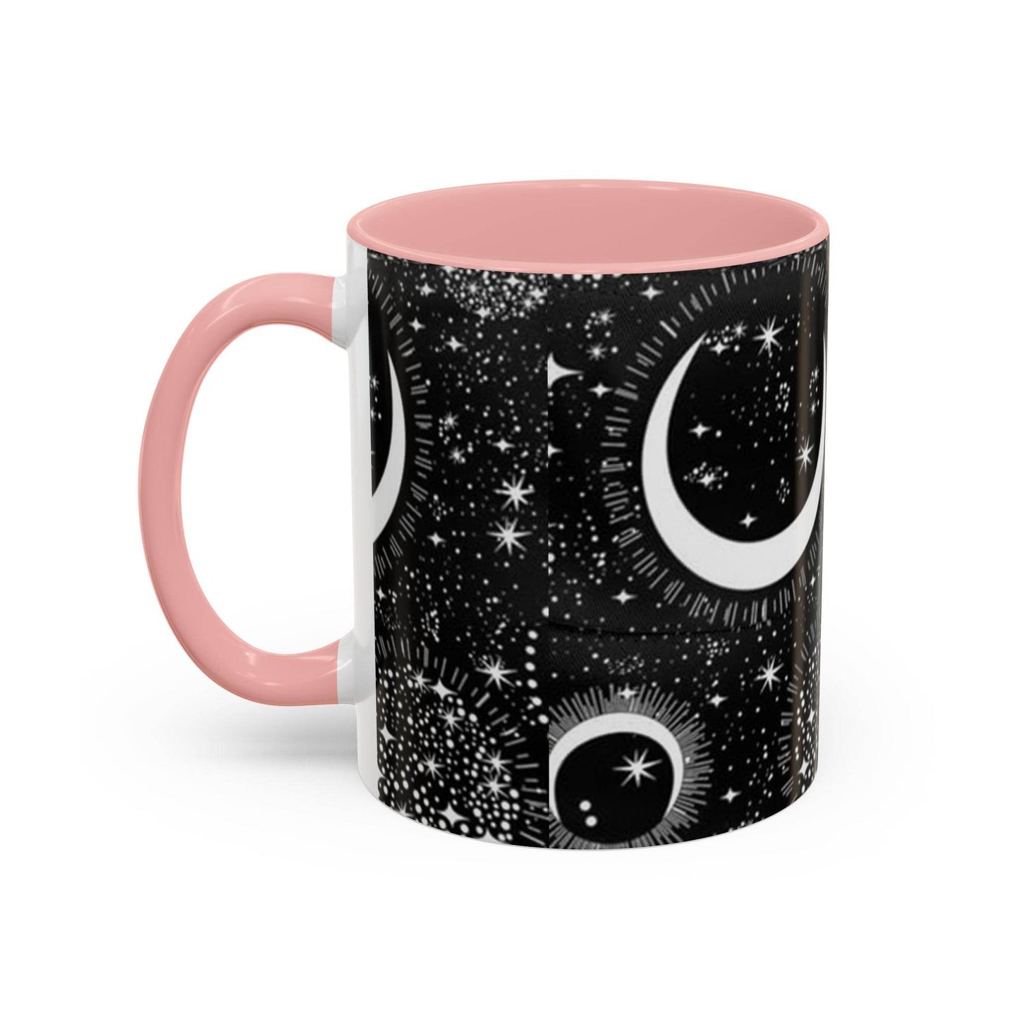 Star Moon Cup - Celestial Design Coffee Mug, 11oz Tea Cup, Astrology Lover Gift, Kitchen Decor, Celestial Kitchenware, Ceramic Beverage Mug - IntuitiveEncBoutique