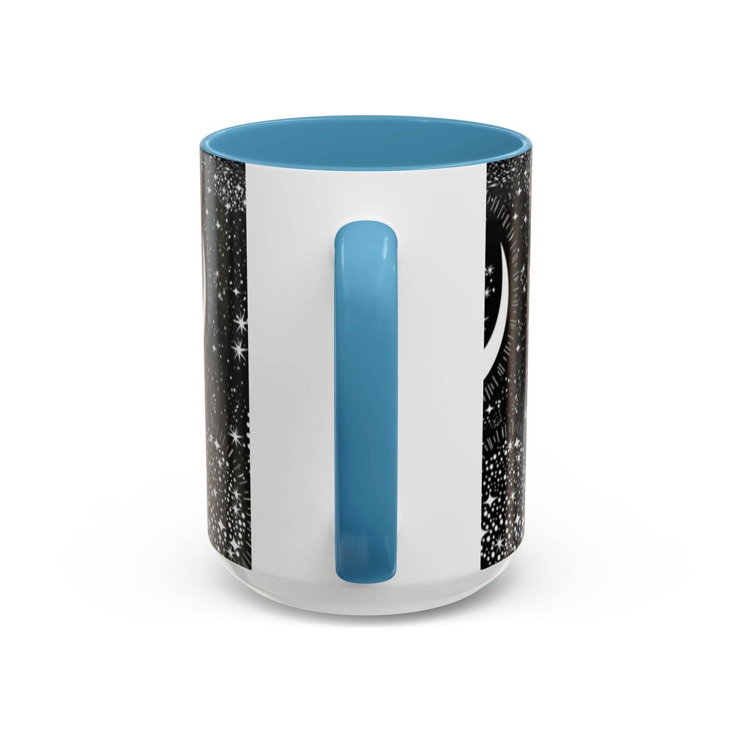 Star Moon Cup - Celestial Design Coffee Mug, 11oz Tea Cup, Astrology Lover Gift, Kitchen Decor, Celestial Kitchenware, Ceramic Beverage Mug - IntuitiveEncBoutique