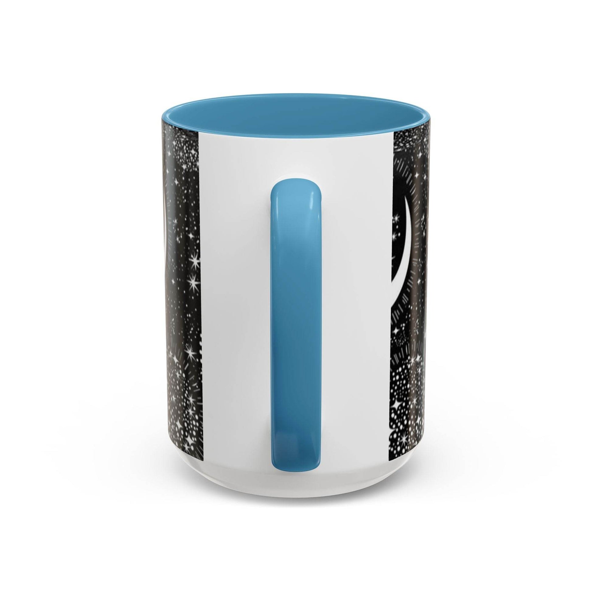 Star Moon Cup - Celestial Design Coffee Mug, 11oz Tea Cup, Astrology Lover Gift, Kitchen Decor, Celestial Kitchenware, Ceramic Beverage Mug - IntuitiveEncBoutique