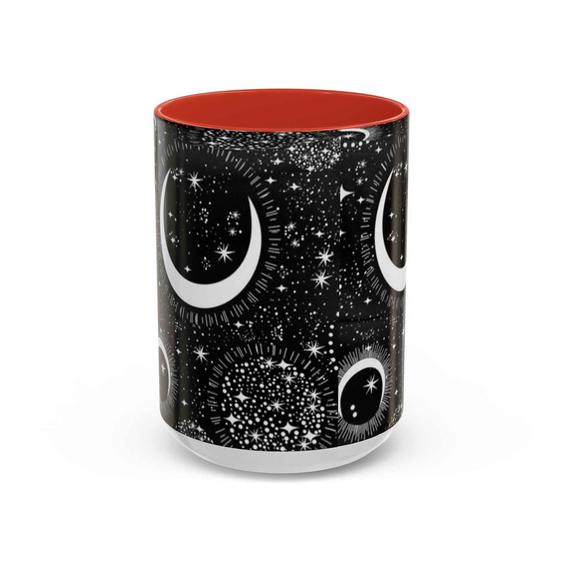 Star Moon Cup - Celestial Design Coffee Mug, 11oz Tea Cup, Astrology Lover Gift, Kitchen Decor, Celestial Kitchenware, Ceramic Beverage Mug - IntuitiveEncBoutique