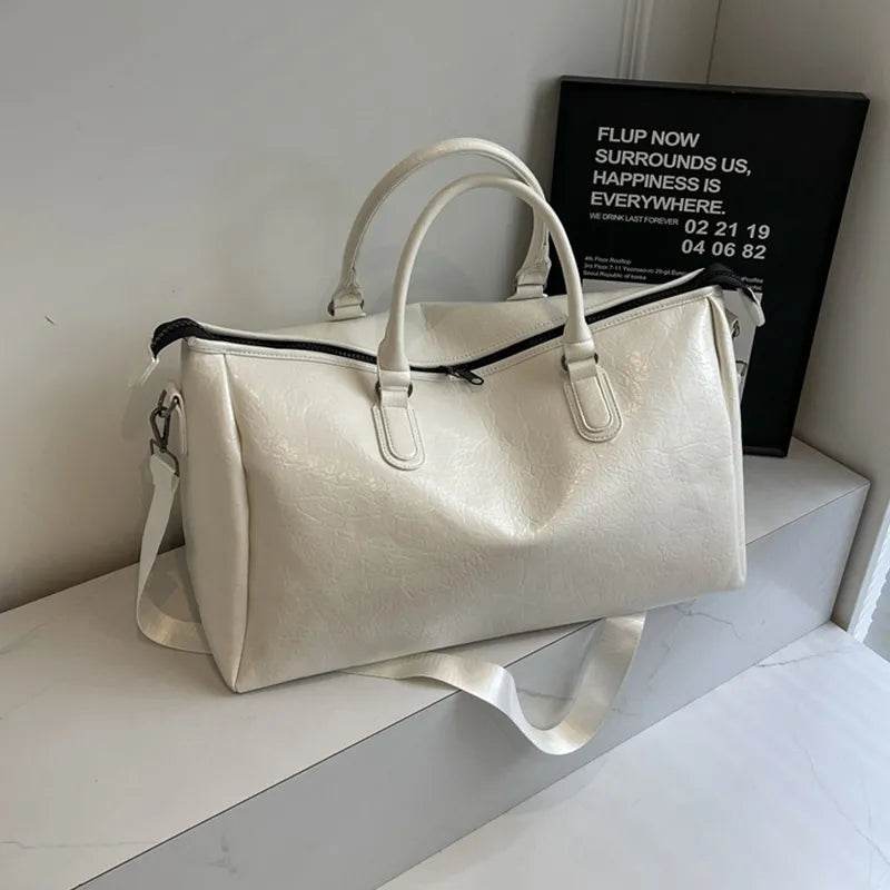 PU Leather Oversize Travel Bag - IntuitiveEncBoutique