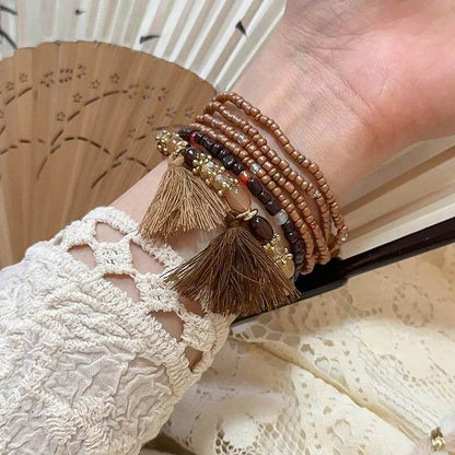 Tassel Rice Bead Bracelet - IntuitiveEncBoutique