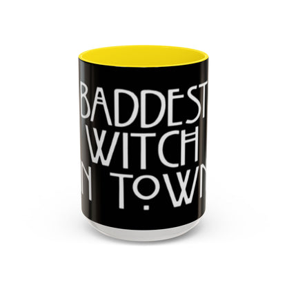 Baddest Witch Mug, Magical Coffee Cup, Halloween Gift, Witchy Home Decor, Astrology Drinkware, Perfect for Spooky Season