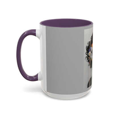 Floral Black Beauty Coffee Mug | Inspirational Drinkware for Coffee Lovers, Unique Gift for Her, Home Decor, Flower Lover's Mug
