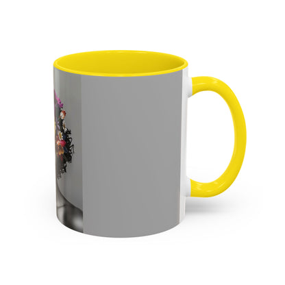 Floral Black Beauty Coffee Mug | Inspirational Drinkware for Coffee Lovers, Unique Gift for Her, Home Decor, Flower Lover's Mug