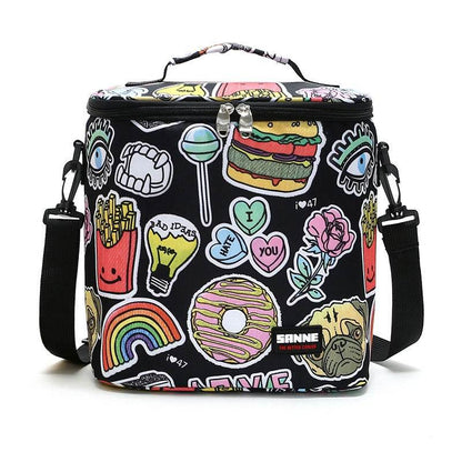 New thermal insulation bag outdoor large capacity picnic ice bag Oxford cloth portable lunch bag PVC - IntuitiveEncBoutique