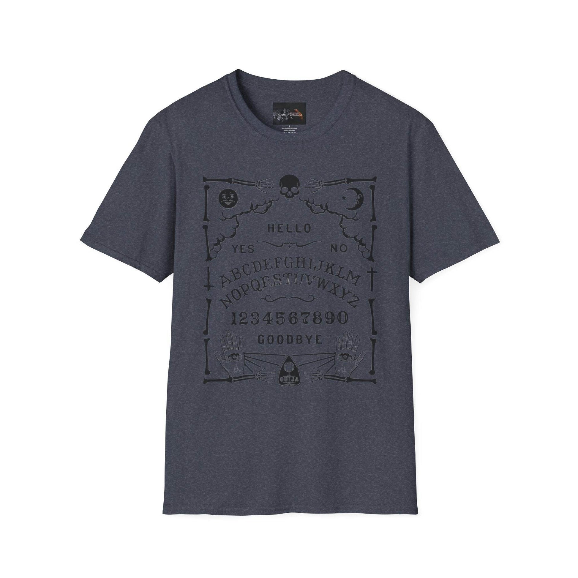Mystical Ouija Board Unisex T-Shirt - Perfect for Halloween, Gift, Casual Wear, Spirituality, Ghost Lovers - IntuitiveEncBoutique