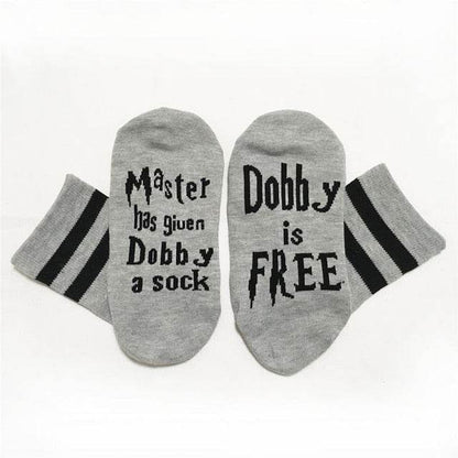 Women Print Letter Cute Dobby Socks - IntuitiveEncBoutique