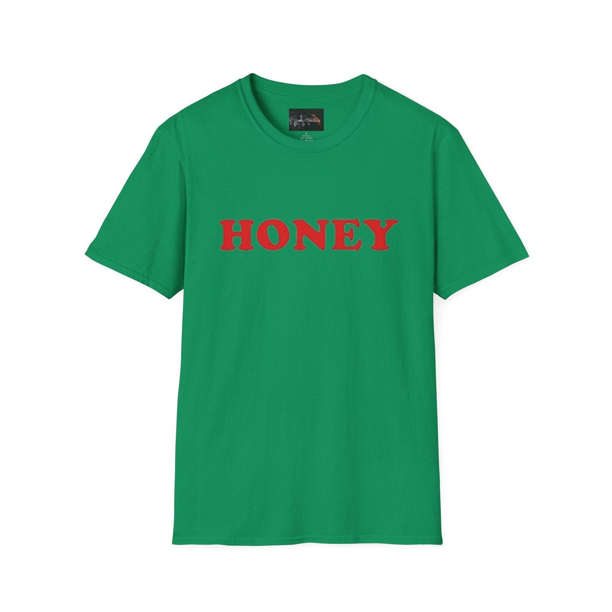 Honey Unisex Softstyle T-Shirt | Cute Gift, Casual Wear, Everyday Comfort, Spring Style, Sweet Gift for Her - IntuitiveEncBoutique