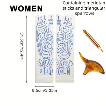 Warp socks English acupoint socks meridian socks massage socks - IntuitiveEncBoutique