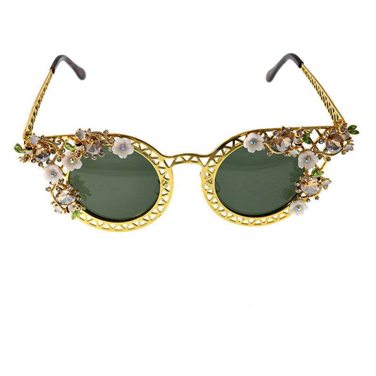 European and American exaggerated folding sunglasses for women, Baroque star street photography sunglasses, sunglasses for women - IntuitiveEncBoutique