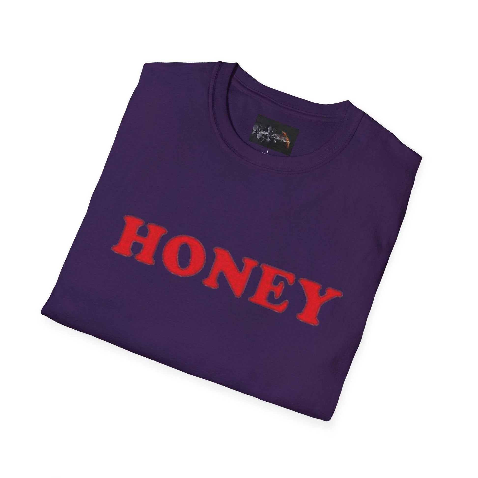Honey Unisex Softstyle T-Shirt | Cute Gift, Casual Wear, Everyday Comfort, Spring Style, Sweet Gift for Her - IntuitiveEncBoutique