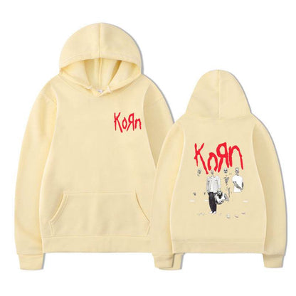 Rock Band Korn Graphic Hoodie Men Women Casual Oversized - IntuitiveEncBoutique