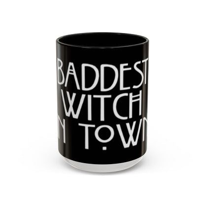 Baddest Witch Mug, Magical Coffee Cup, Halloween Gift, Witchy Home Decor, Astrology Drinkware, Perfect for Spooky Season
