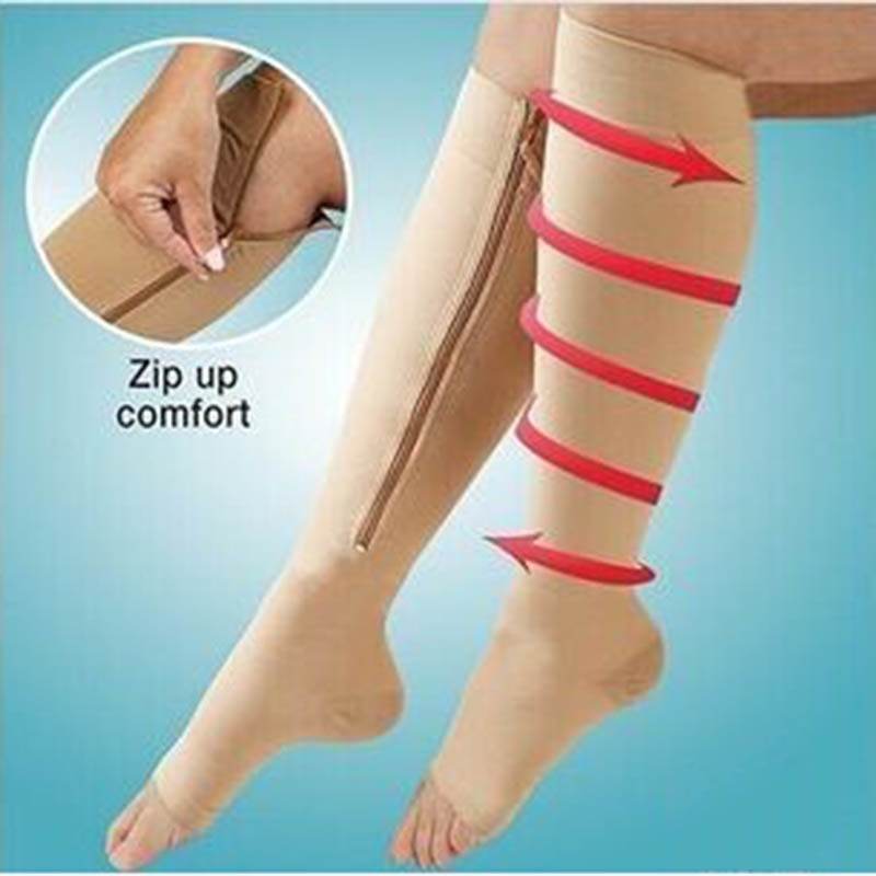 Compression socks Zipper Slim Sleeping Beauty Leg Shaper - IntuitiveEncBoutique
