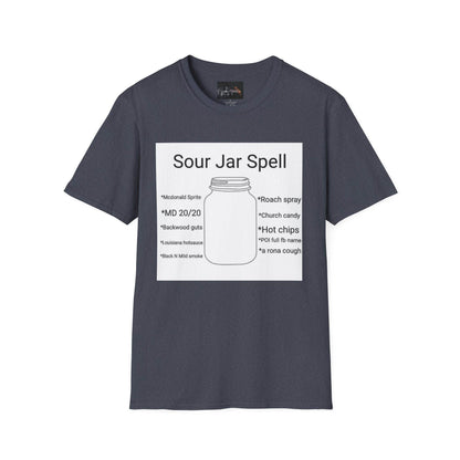 Sour Jar Spell T-Shirt for Witches, Unisex Softstyle Tee, Ideal for Magical Practitioners, Spell Casting, Witchcraft Gift, Summer Solstice - IntuitiveEncBoutique