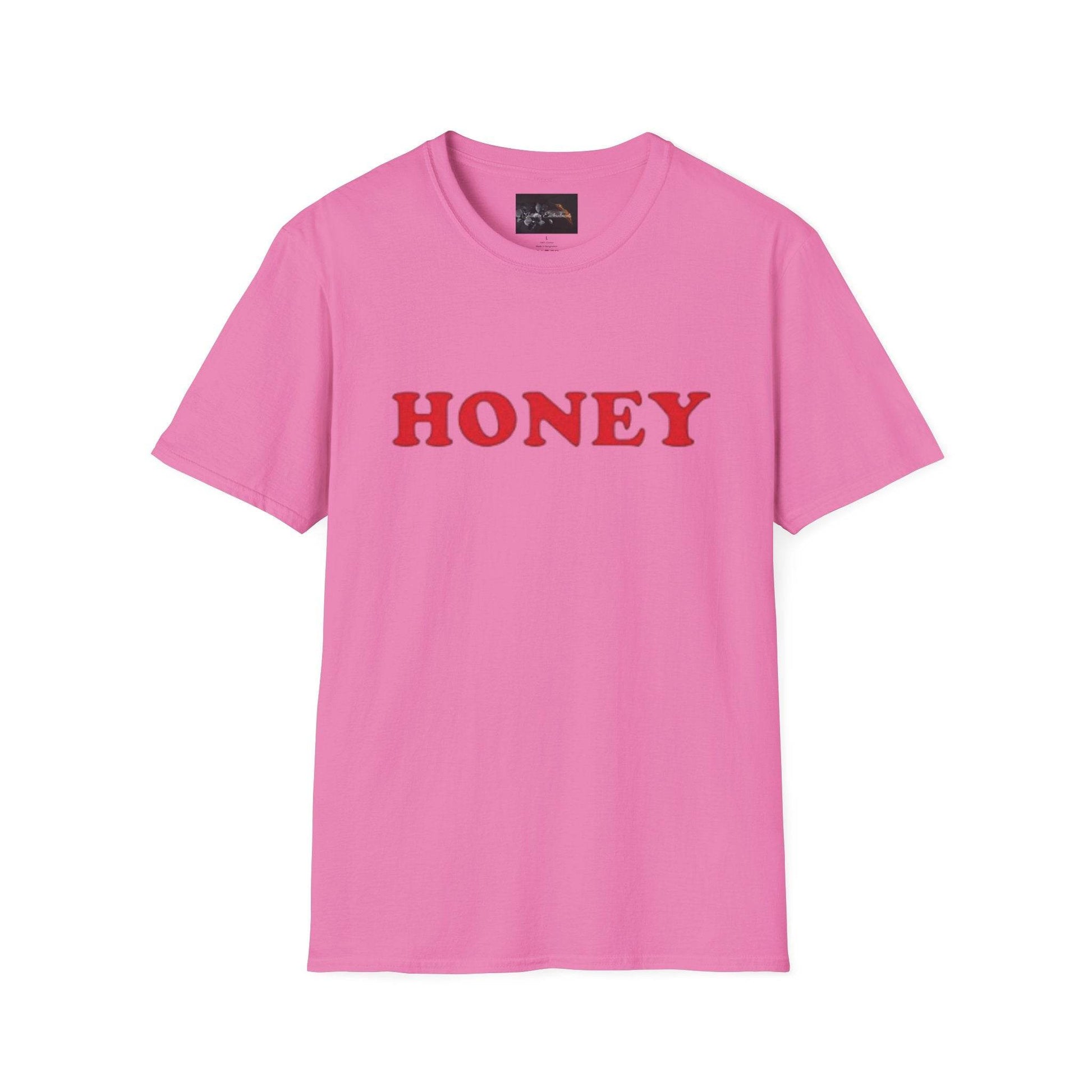 Honey Unisex Softstyle T-Shirt | Cute Gift, Casual Wear, Everyday Comfort, Spring Style, Sweet Gift for Her - IntuitiveEncBoutique