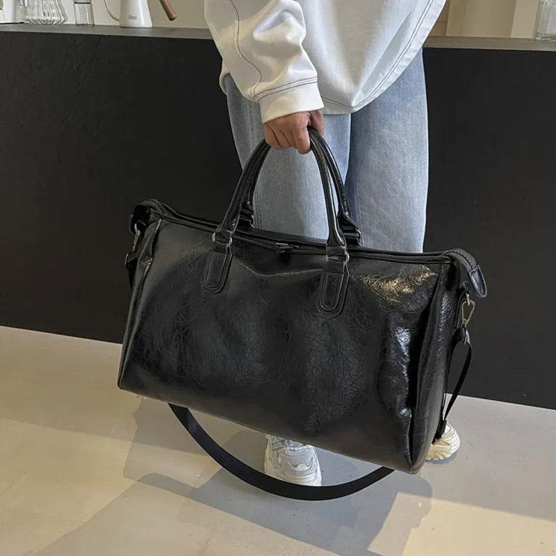 PU Leather Oversize Travel Bag - IntuitiveEncBoutique