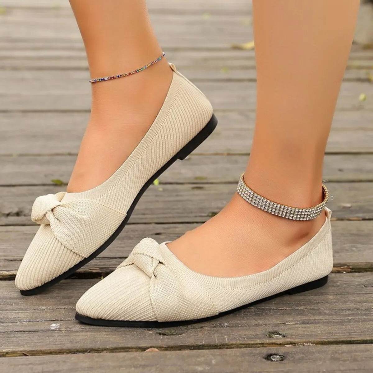 Point Toe Flats Slip-Ons - IntuitiveEncBoutique