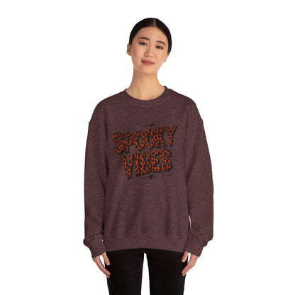 Spooky Vibes Sweatshirt - Halloween Crewneck, Unisex Cozy Jumper, Fall Fashion, Ghosts & Ghouls, Casual Wear, Fun Gift - IntuitiveEncBoutique