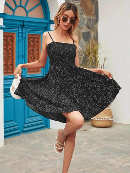 Full Size Smocked Square Neck Cami Dress Plus Size - IntuitiveEncBoutique