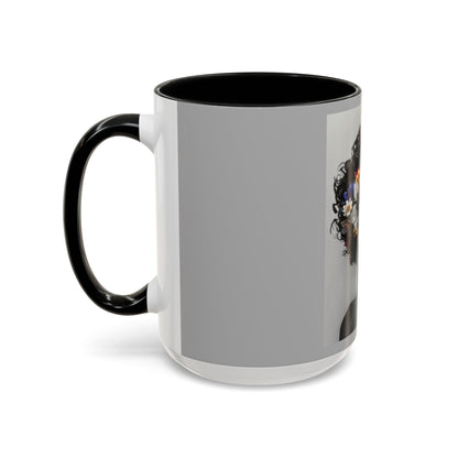 Floral Black Beauty Coffee Mug | Inspirational Drinkware for Coffee Lovers, Unique Gift for Her, Home Decor, Flower Lover's Mug
