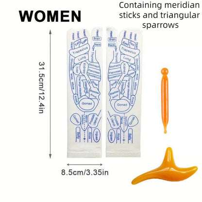 Warp socks English acupoint socks meridian socks massage socks - IntuitiveEncBoutique