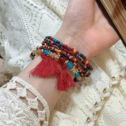 Tassel Rice Bead Bracelet - IntuitiveEncBoutique