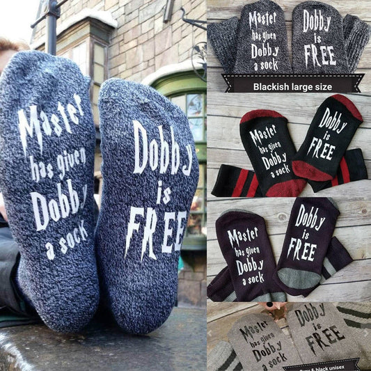 Women  Print Letter Cute Dobby Socks