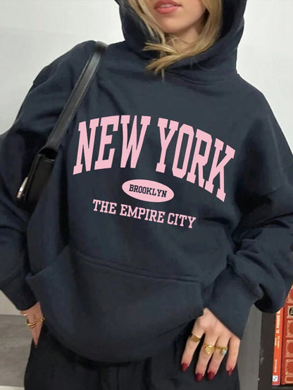 Autumn and Winter Hot Selling Women's Oversized Slogan
