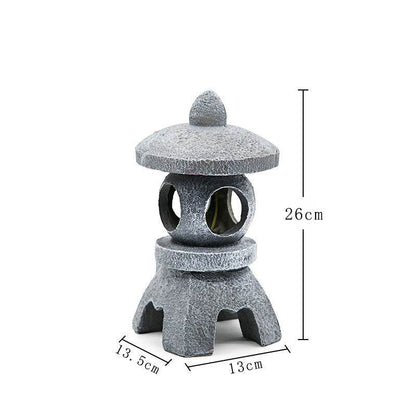 Solar-Powered Zen Garden Decor: Pagoda Lanterns & Statues - IntuitiveEncBoutique