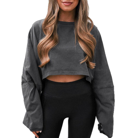 Casual Simple Long Sleeve Sweatshirt for Women - IntuitiveEncBoutique
