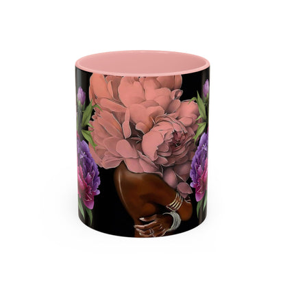Floral Embrace Coffee Mug, Elegant Gift for Her, Unique Home Decor, Artistic Drinkware, Perfect for Birthdays, Mother's Day, Anniversaries