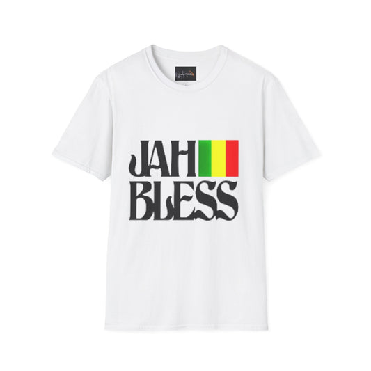 Rasta Vibes Unisex T-Shirt, Jah Bless Graphic Tee, Lion of Judah Shirt, Reggae Style Apparel, Festival Wear, Gift for Music Lovers