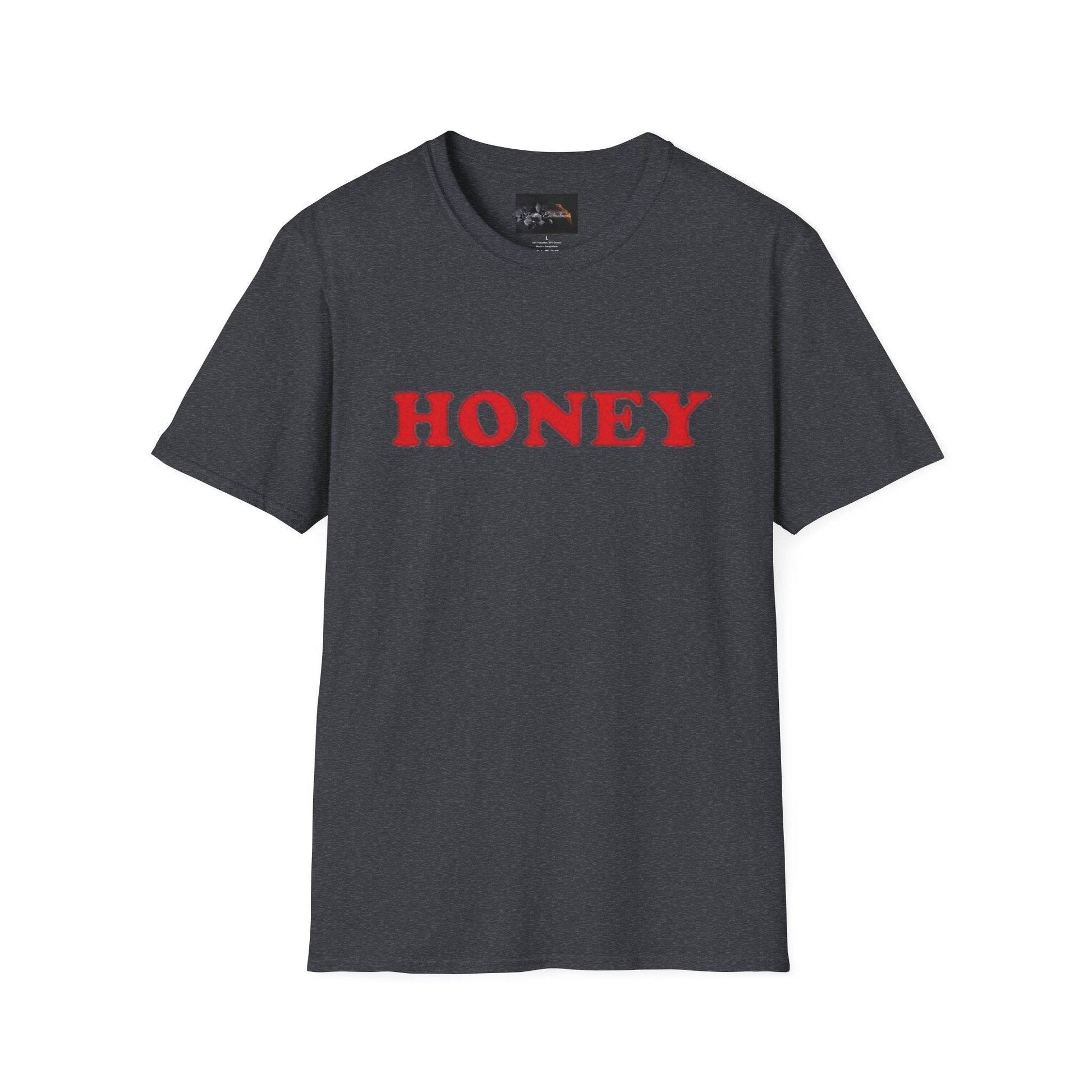 Honey Unisex Softstyle T-Shirt | Cute Gift, Casual Wear, Everyday Comfort, Spring Style, Sweet Gift for Her - IntuitiveEncBoutique