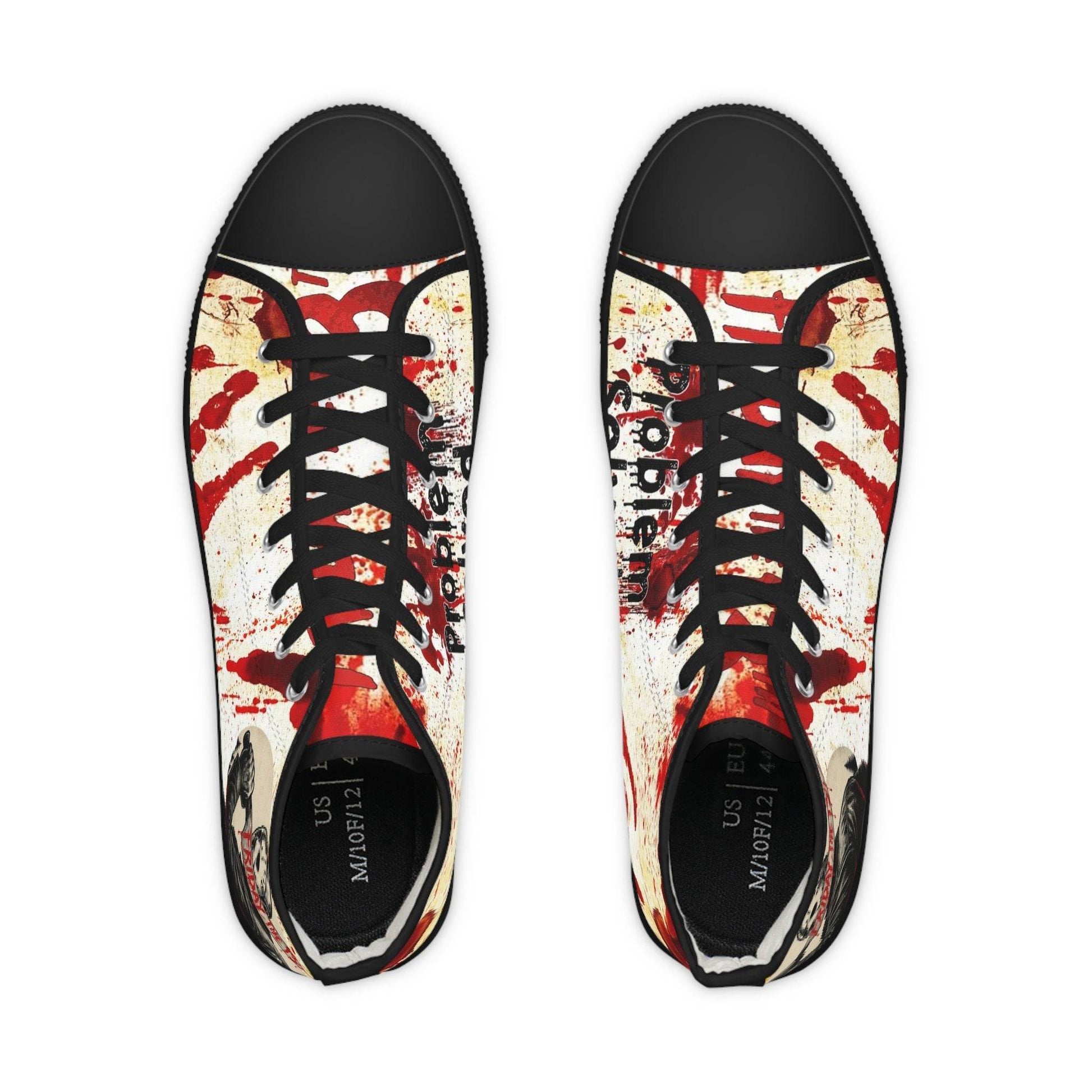 High Top Sneakers - Friday the 13th Jason Design - IntuitiveEncBoutique