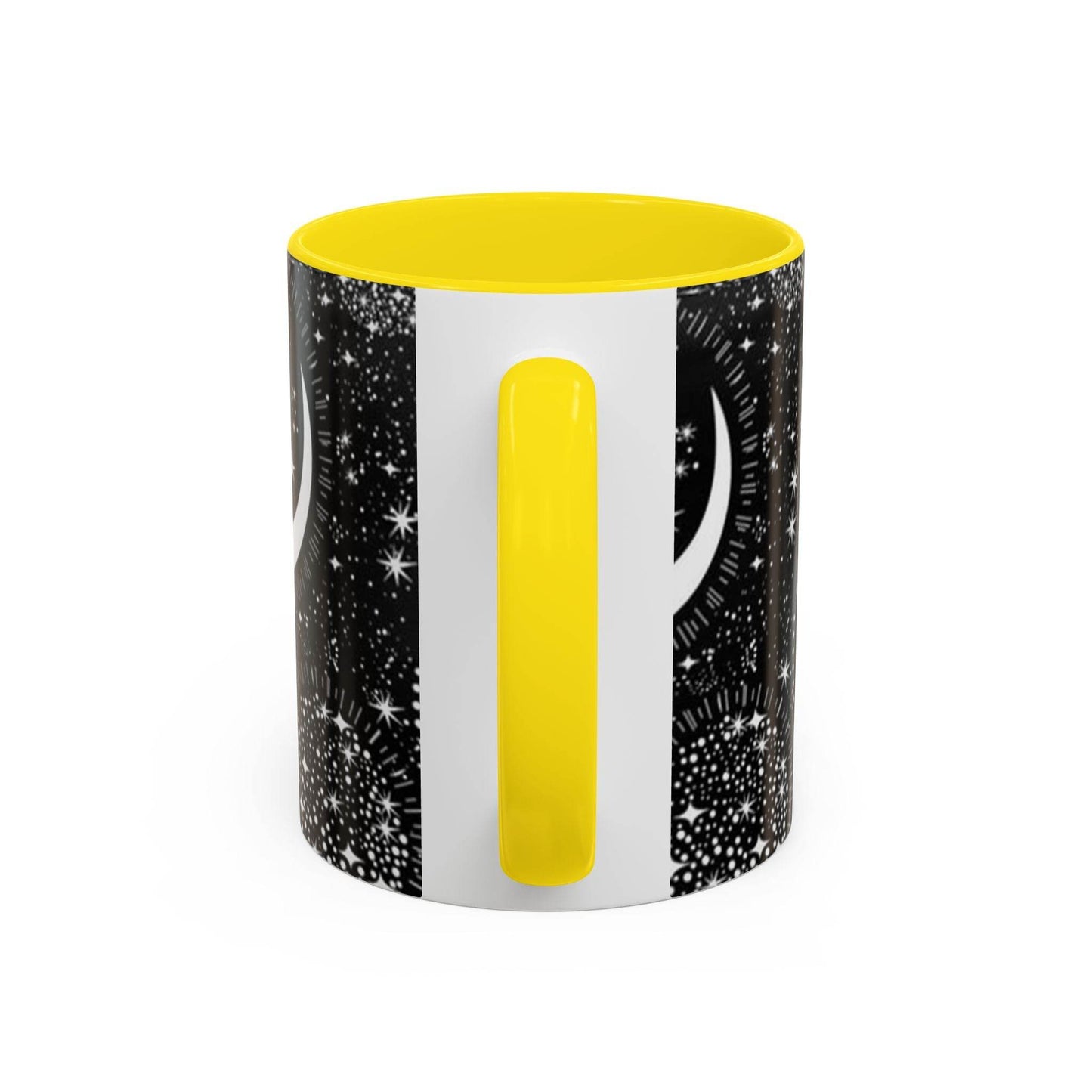 Star Moon Cup - Celestial Design Coffee Mug, 11oz Tea Cup, Astrology Lover Gift, Kitchen Decor, Celestial Kitchenware, Ceramic Beverage Mug - IntuitiveEncBoutique