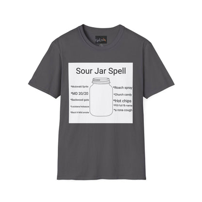 Sour Jar Spell T-Shirt for Witches, Unisex Softstyle Tee, Ideal for Magical Practitioners, Spell Casting, Witchcraft Gift, Summer Solstice - IntuitiveEncBoutique