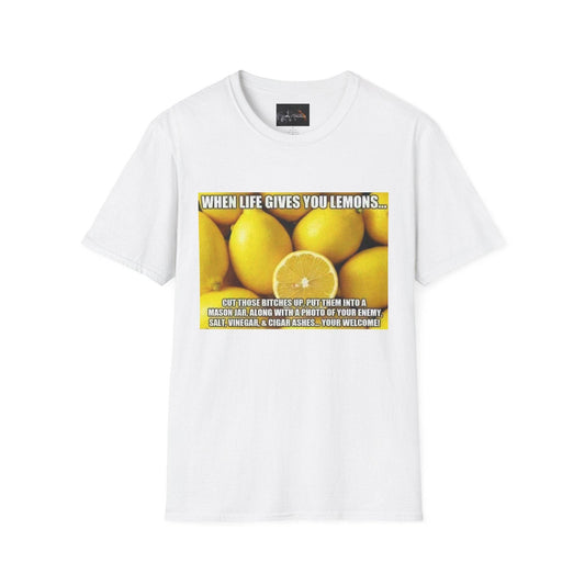 When Life Gives You Lemons T-Shirt, Funny Quote Tee, Gift for Citrus Lovers, Casual Wear, Unisex Humor Shirt, Summer Vibes - IntuitiveEncBoutique