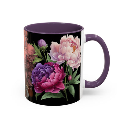 Floral Embrace Coffee Mug, Elegant Gift for Her, Unique Home Decor, Artistic Drinkware, Perfect for Birthdays, Mother's Day, Anniversaries