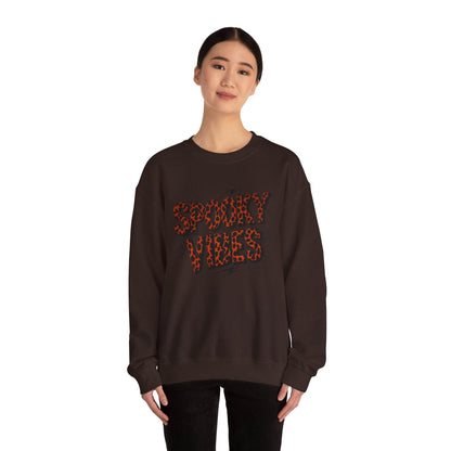 Spooky Vibes Sweatshirt - Halloween Crewneck, Unisex Cozy Jumper, Fall Fashion, Ghosts & Ghouls, Casual Wear, Fun Gift - IntuitiveEncBoutique