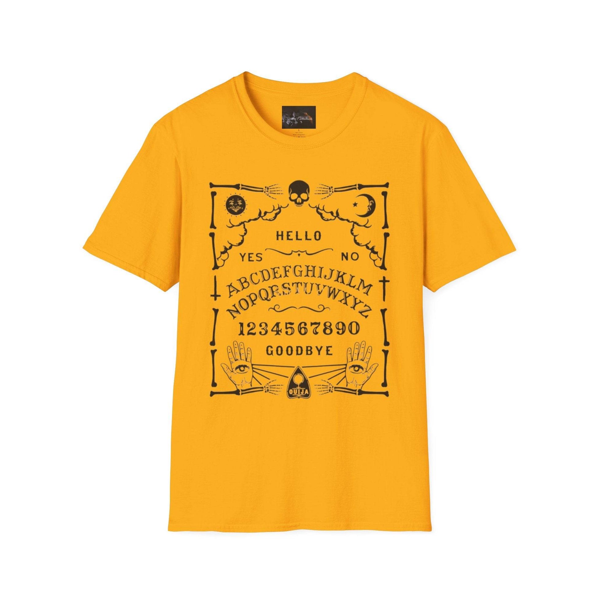 Mystical Ouija Board Unisex T-Shirt - Perfect for Halloween, Gift, Casual Wear, Spirituality, Ghost Lovers - IntuitiveEncBoutique