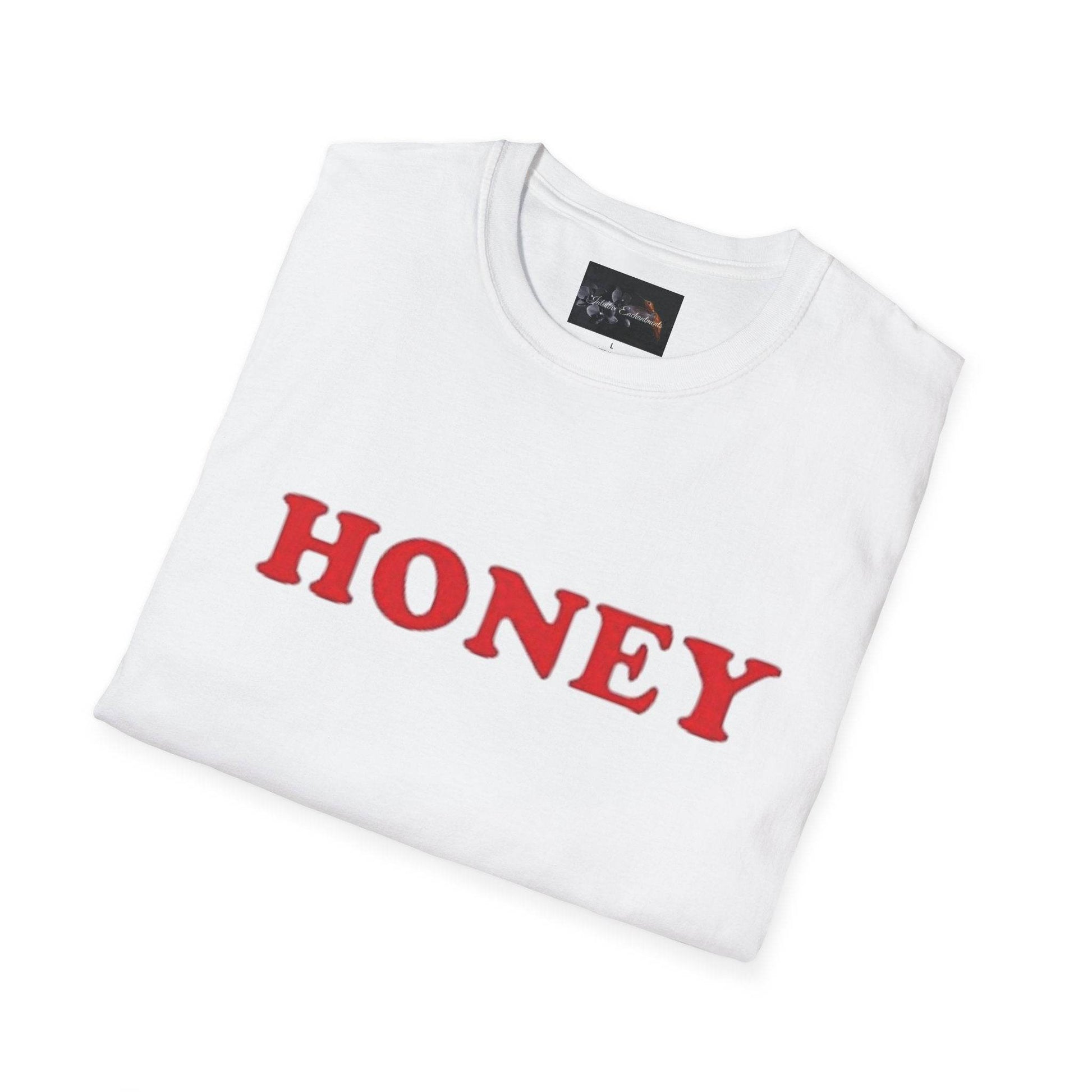 Honey Unisex Softstyle T-Shirt | Cute Gift, Casual Wear, Everyday Comfort, Spring Style, Sweet Gift for Her - IntuitiveEncBoutique
