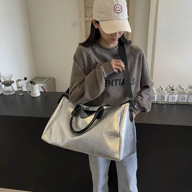 PU Leather Oversize Travel Bag - IntuitiveEncBoutique