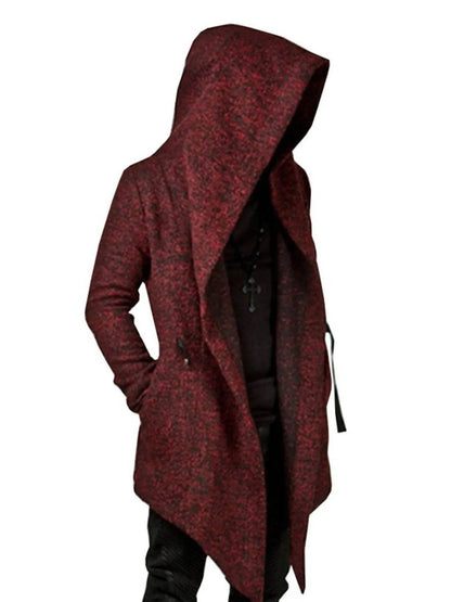 Men's Plus Size Long Sleeve Hooded Coat - IntuitiveEncBoutique